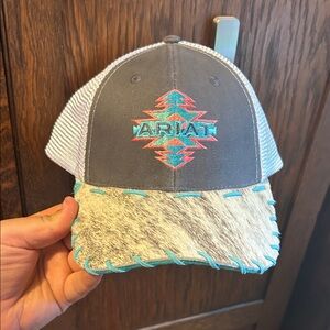 Ariat Kids' Gray and Turquoise Western Hat